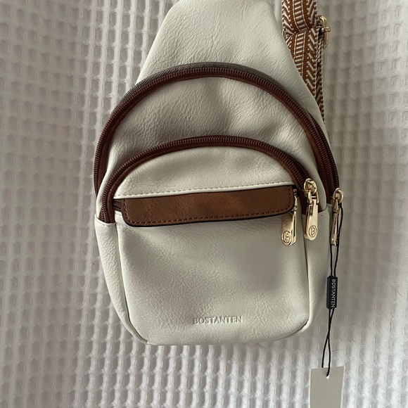 NWT BOSTANTEN Sling Bag Cross Body Bag Trendy Leather Crossbody Purse - Picture 7 of 12